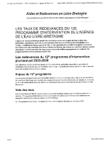 Redevance eau potable Loire Bretagne